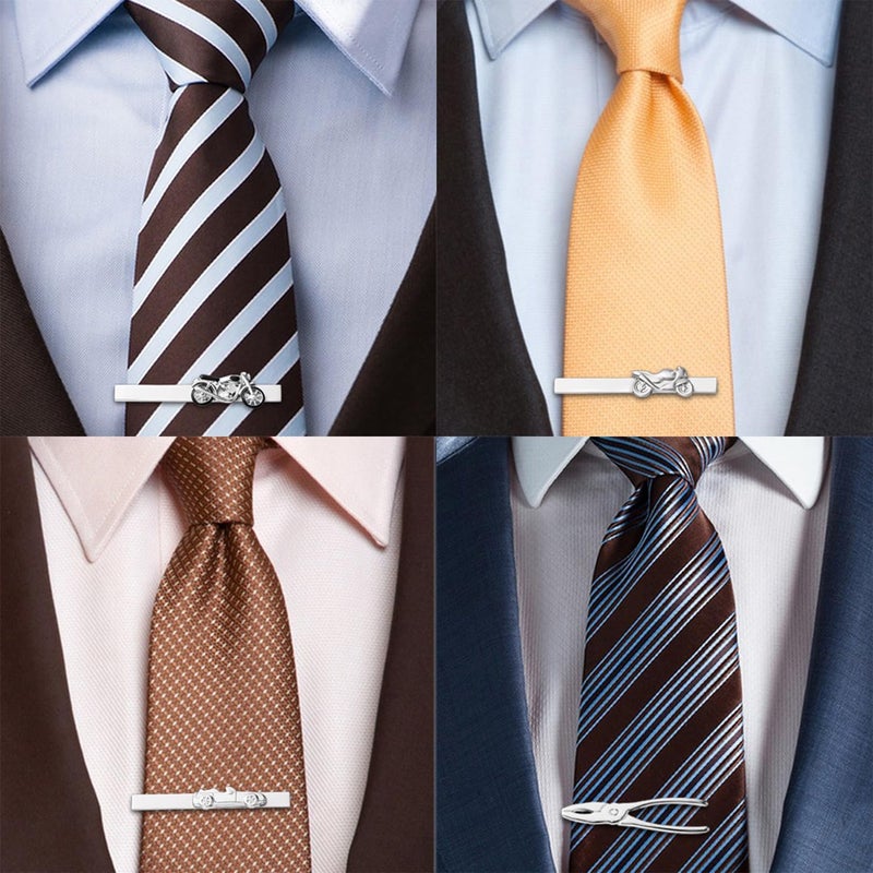 HAWSON 2/2.2 Inch Various Tie Clips for Men Unique, Personalized Novelty Tie Bars Pins Tacks, Funny Theme Wedding Holiday Gifts for Husband Groomsmens - Image 5